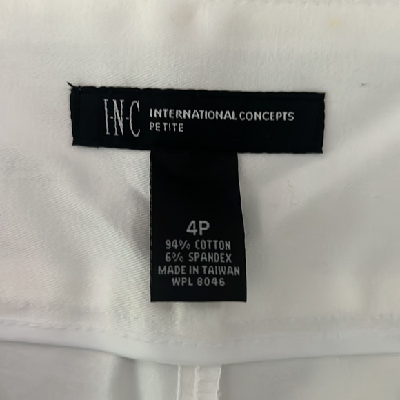 INC international concepts Petite White Capri, size 4P - Picture 5 of 6